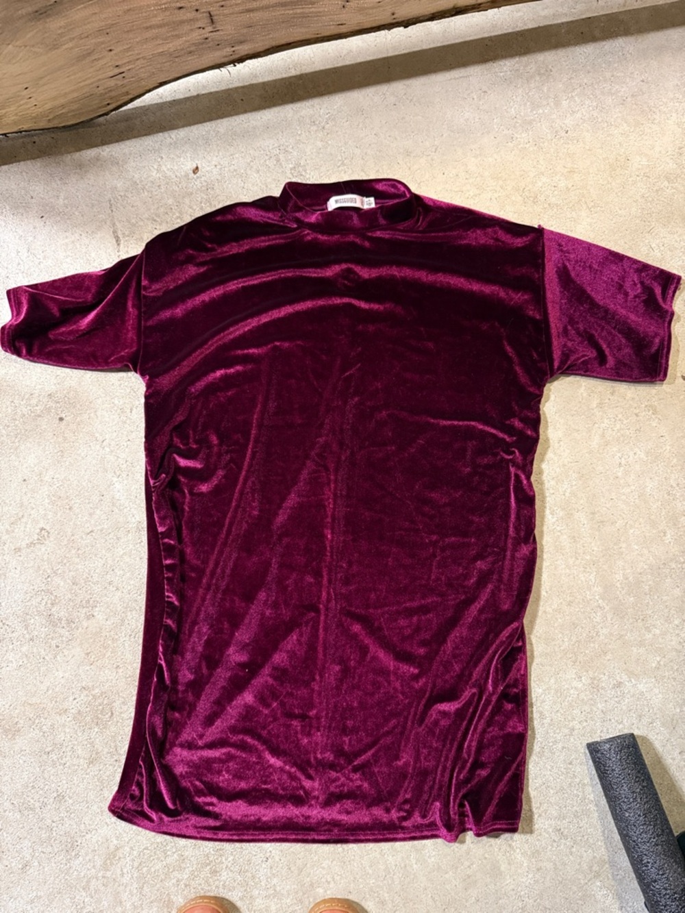 Velvet mini dress